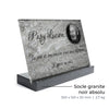 Plaque funéraire pierre-grise 13 Plaquedeces.fr